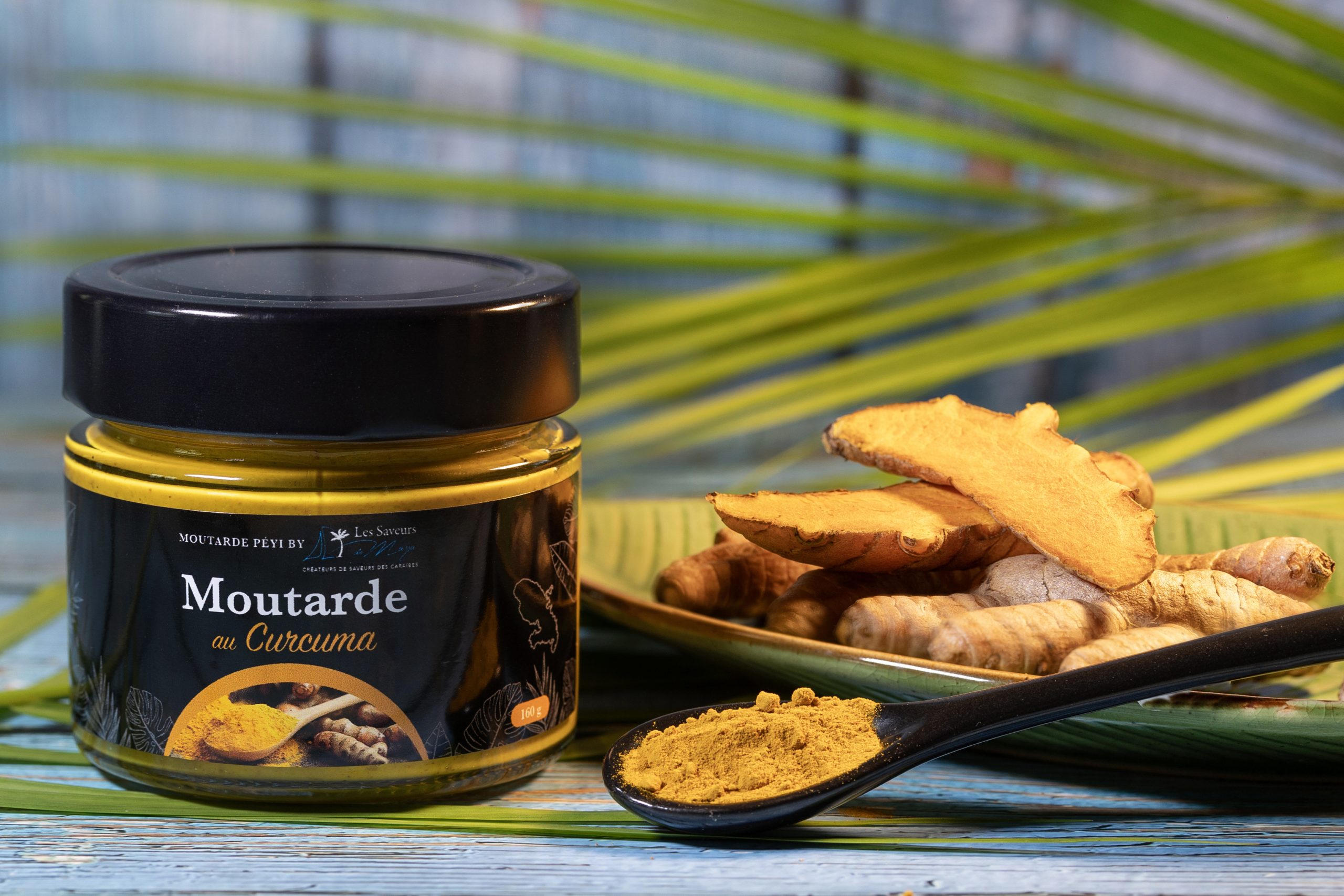 les moutardes des saveurs de maya épicerie fine de Martinique